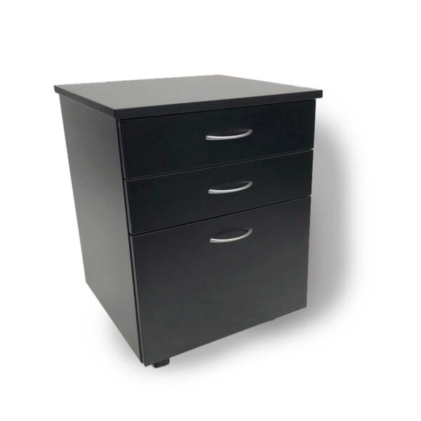 Cosmo 2drawer black filing cabinet